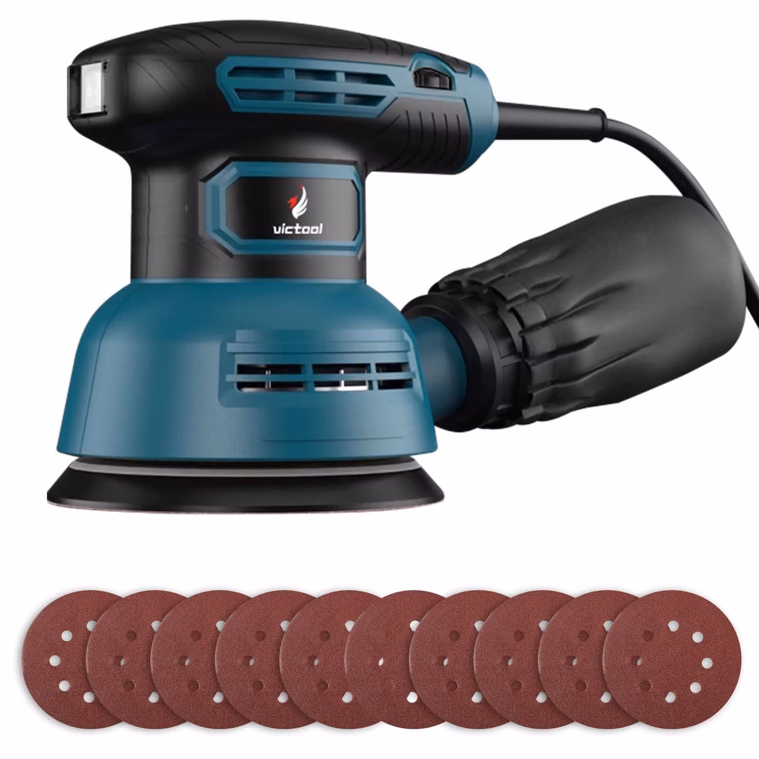 Levigatrice orbitale, 300 W, 6 velocità, 12.000 giri/minuto