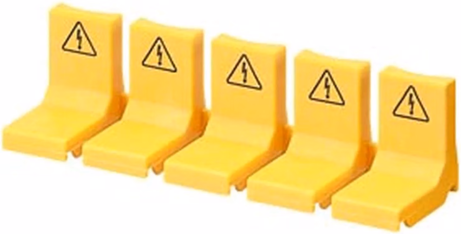 Protezione contro i contatti accidentali Siemens, gialla, connettori liberi, morsettiere a spina, secondo UL 508, 1 pz.
