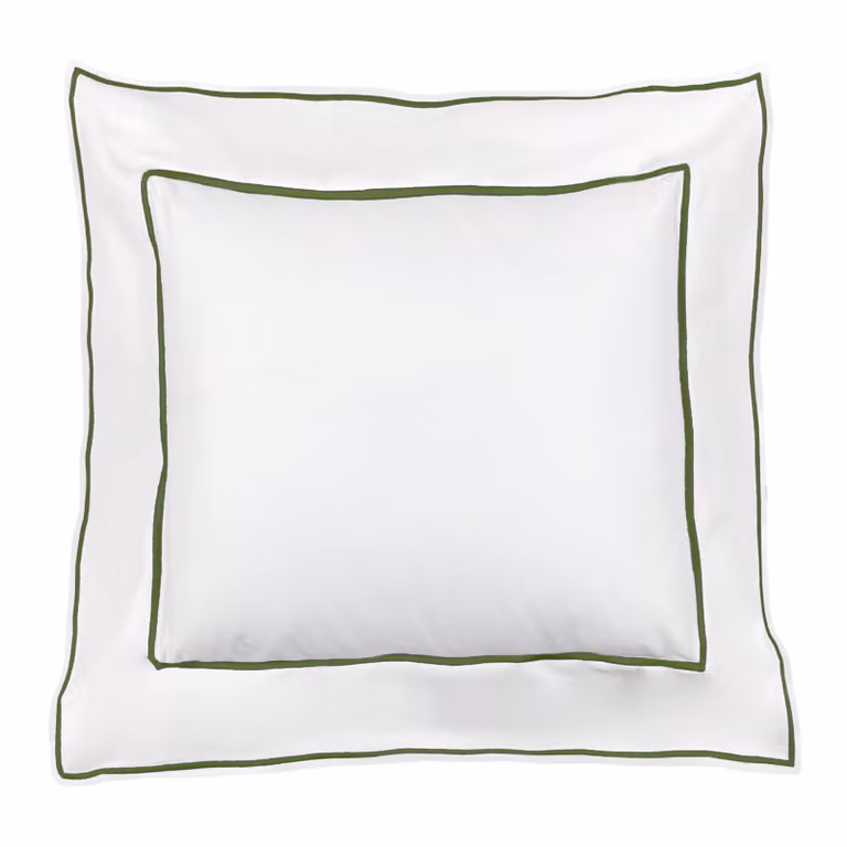 ISOLA Coppia federe - Taglia: 65x65,Colore: ISOLA - BIANCO + VERDE BOSCO