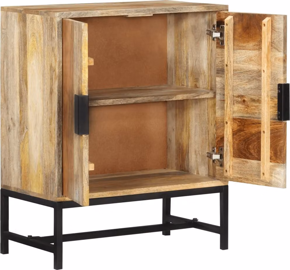 Credenza 60x35x75 cm in Legno Massello di Mango