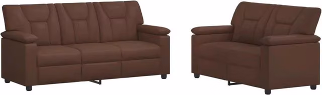 Set di divani 2 pcs Marrone Similpelle 3430560