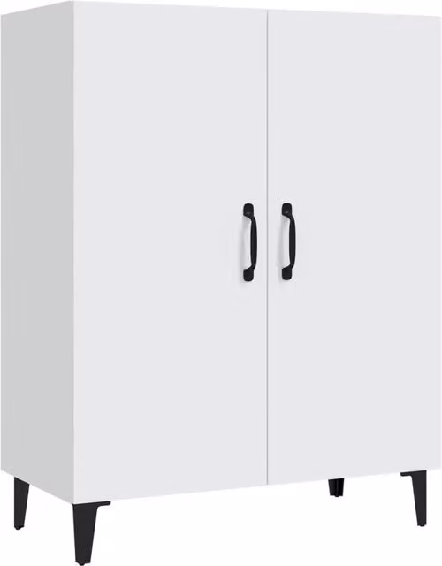 Buffet credenza cassettiera armadio mobile contenitore organizer per cucina soggiorno salotto 70 x 34 x 90 cm legno ingegnerizzato bianco 02_0030483