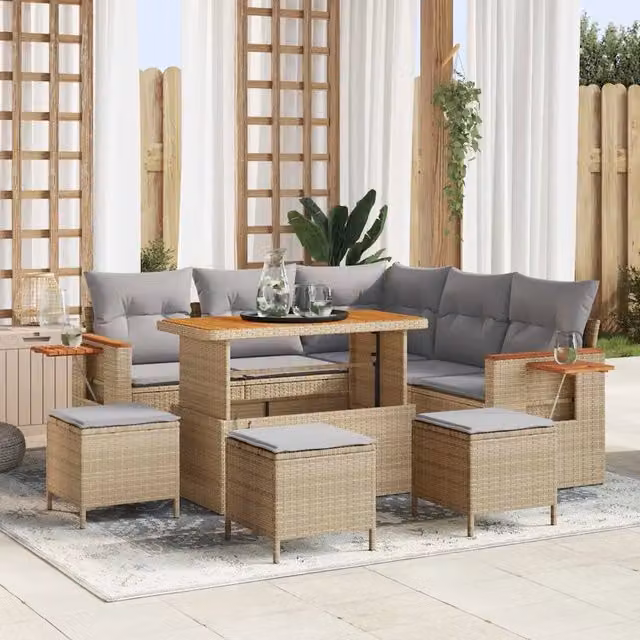 Set Divano da Giardino 10 pz 9-Numero di posti 3365132