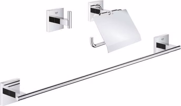 GROHE Start Cube Set accessori 3 in 1, cromato, modello 41124000