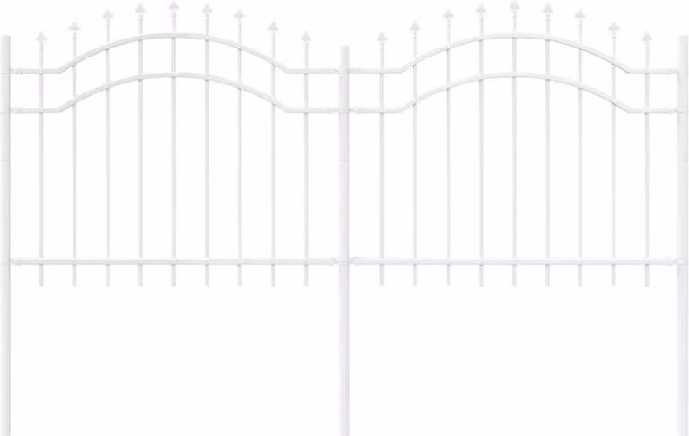 Recinzione per Giardino Woerden Bianco 240 x 140 cm