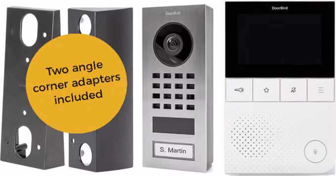 DoorBird D11 Home-Set in acciaio inox V2A da incasso con posto interno