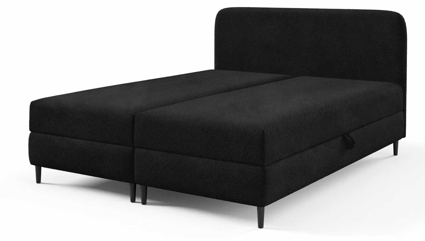 Letto con rete a molle Anemon Onyx, dimensioni 200 x 200 cm