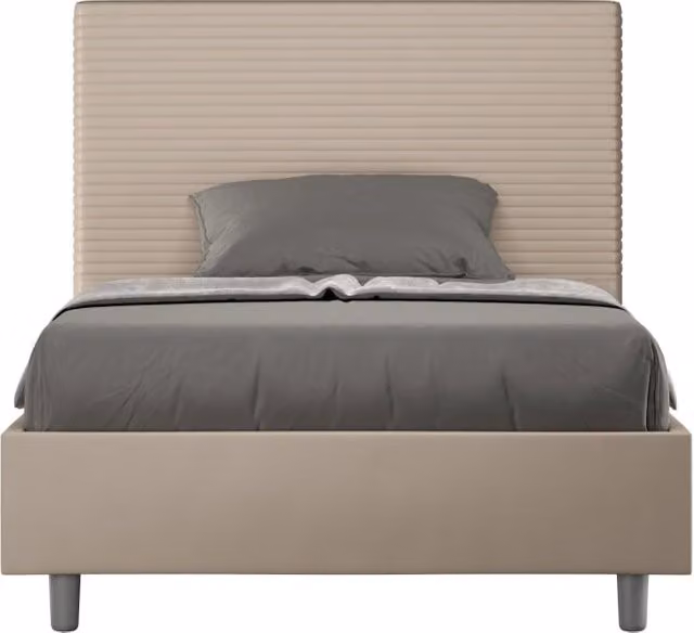 Letto 1 Piazza e Mezzo 120x190 cm Senza Rete Focus Tortora
