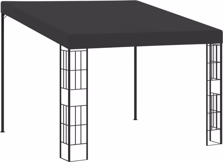 The Living Store padiglione a parete 3x3 m tessuto antracite