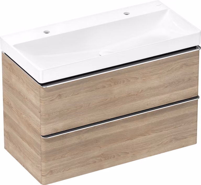 hansgrohe Xelu Q lavabo, avec garniture d'écoulement, sans trop-plein, 1000x480mm, blanc, 61037450, 61037450