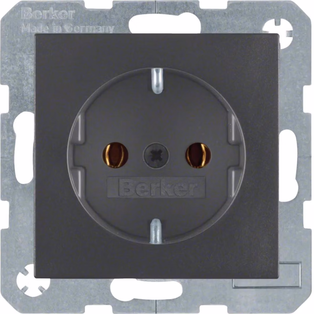Presa BERKER 1f anth mt B.3/B.7 UP IP20 ZP