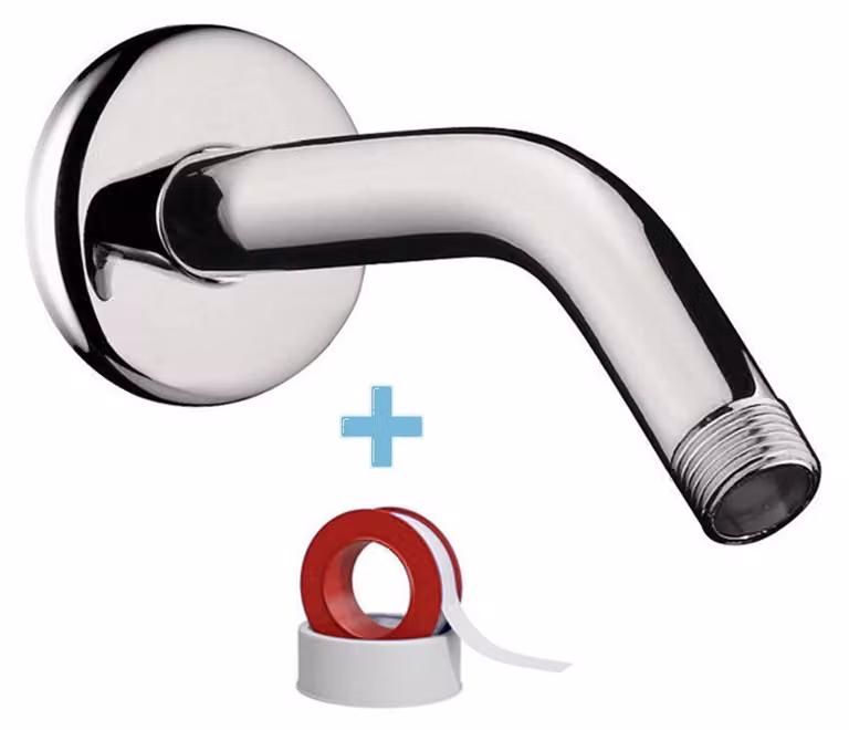 Prolunga per soffione doccia, soffione a pioggia, acciaio inossidabile 304, attacco G1/2, lunghezza 12 cm