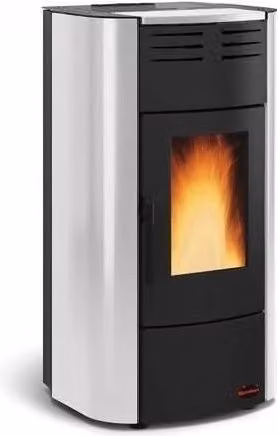 Termostufa a pellet idro Extraflame Raffaella 19 kW colore Argento H 117,6 x L 62,6 x P 62,6 cm – 2