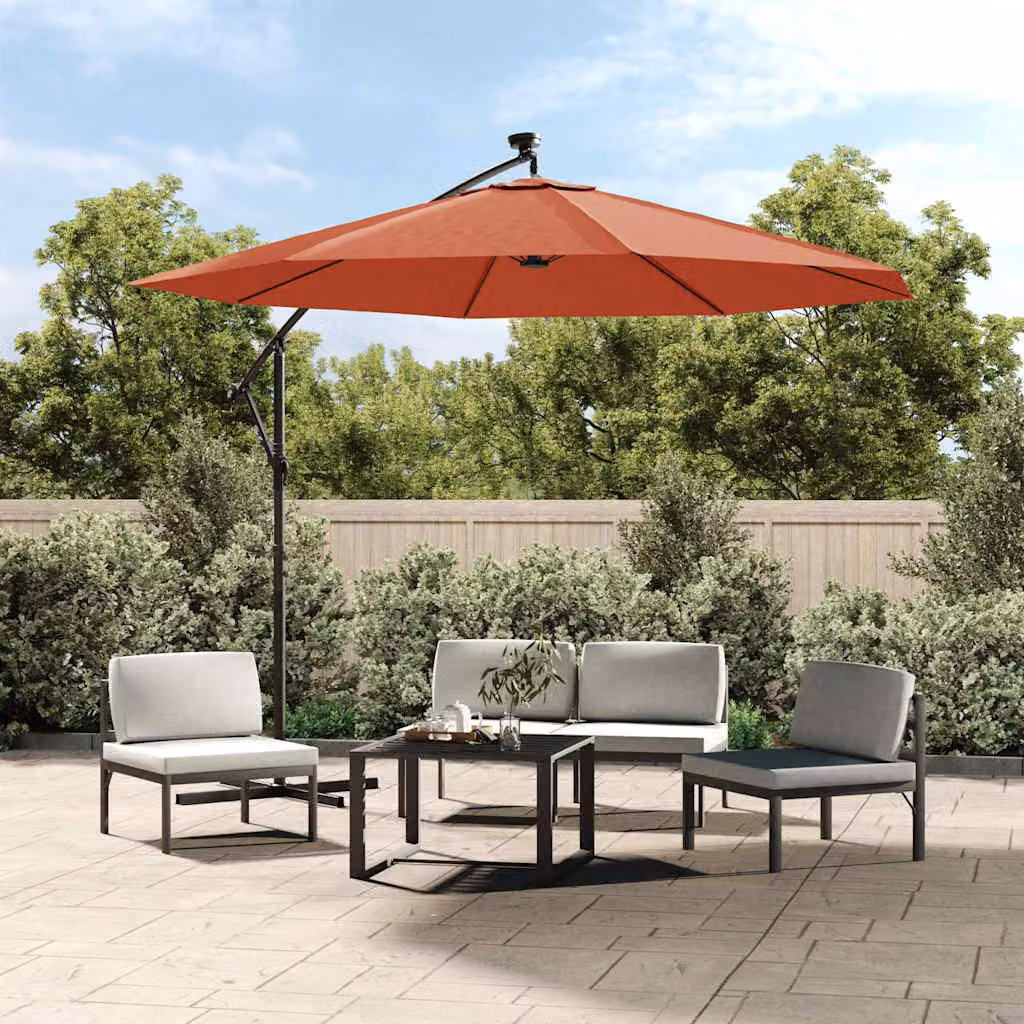 Tessuto di ricambio per ombrellone vidaXL in poliestere color terracotta, diametro 350 cm