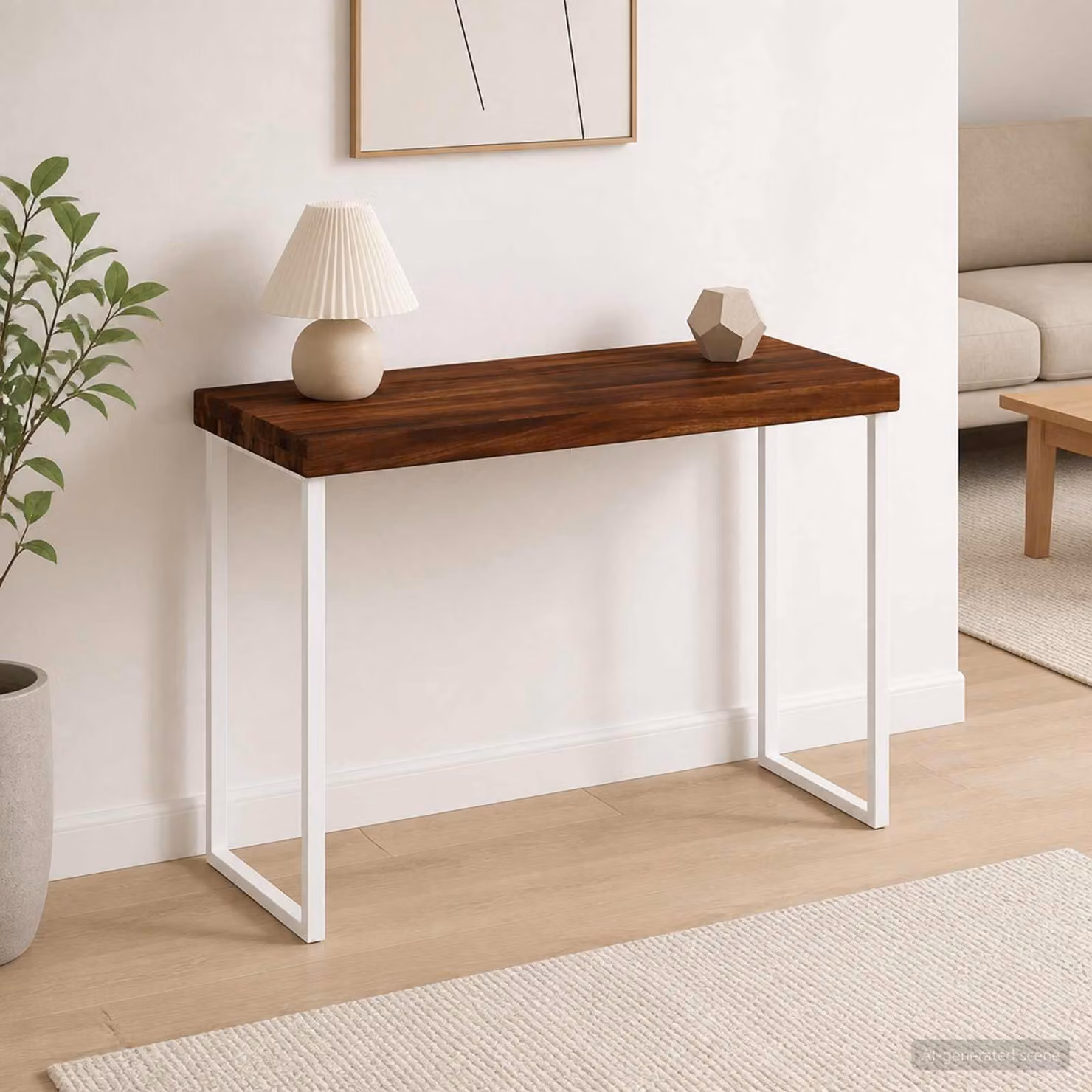 Piano del tavolo rettangolare in legno di acacia vidaXL, colore marrone, L 70 cm x P 30 cm x H 3,2 cm