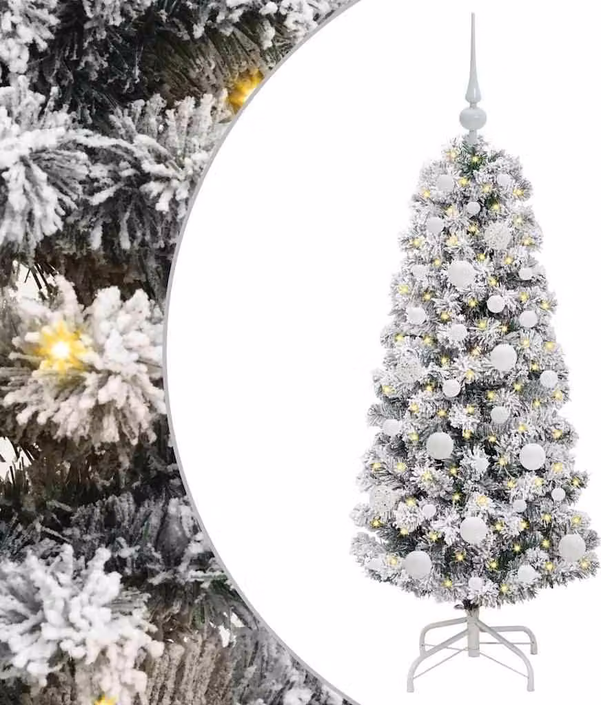 Albero di Natale Artificiale con Rami Pieghevoli 120 cm