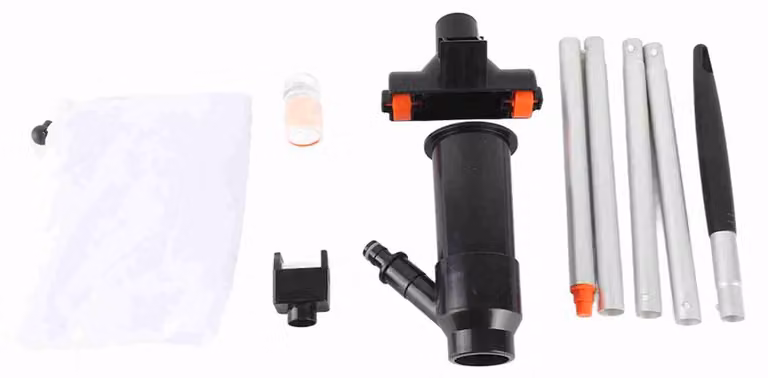 Aspirapolvere subacqueo per piscine con asta telescopica a 5 sezioni, mini-aspiratore portatile per spa, idromassaggi, laghetti e fontane