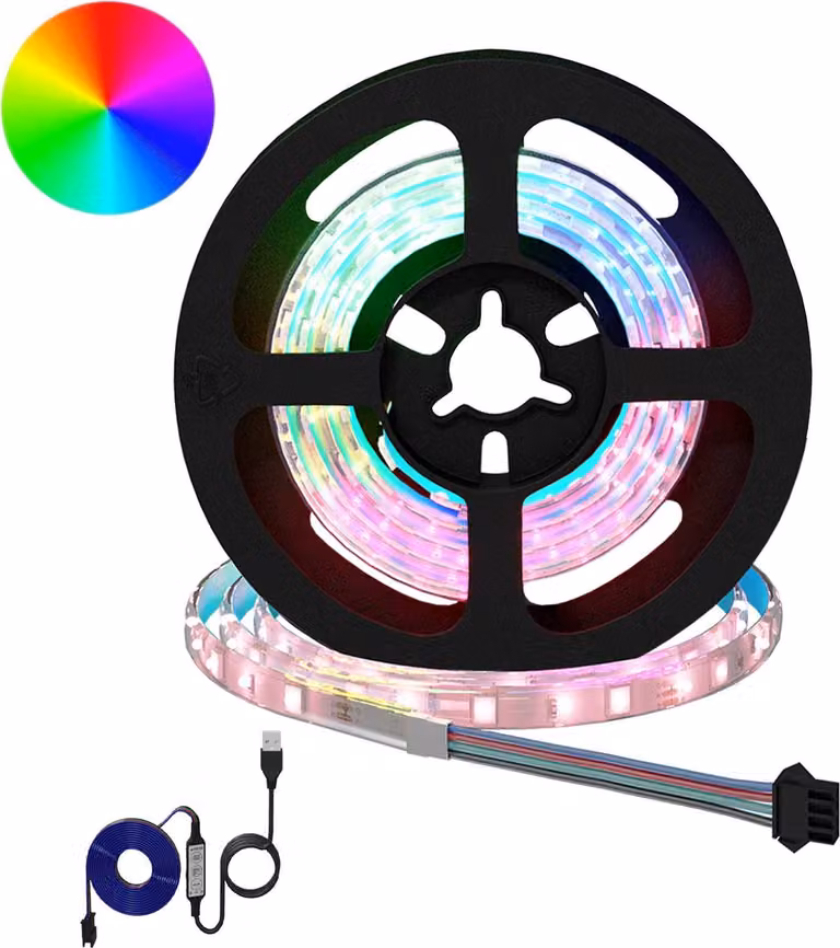 Striscia LED 2 pcs Nero e trasparente 750 mm Rame e plastica