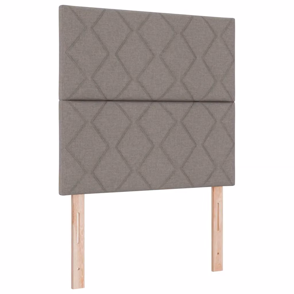 Letto a molla con illuminazione LED e testiera Talpa vidaXL in tessuto beige o grigio L 120 x P 200 cm – 2