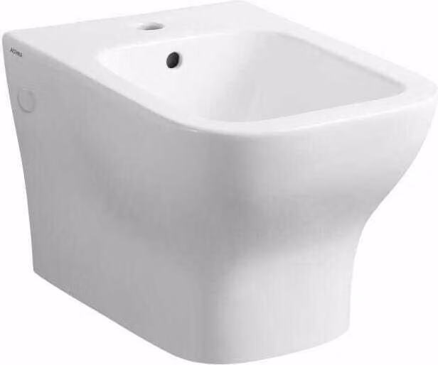 Bidet ad installazione sospesa in Vetroceramica bianco lucido | Swing
