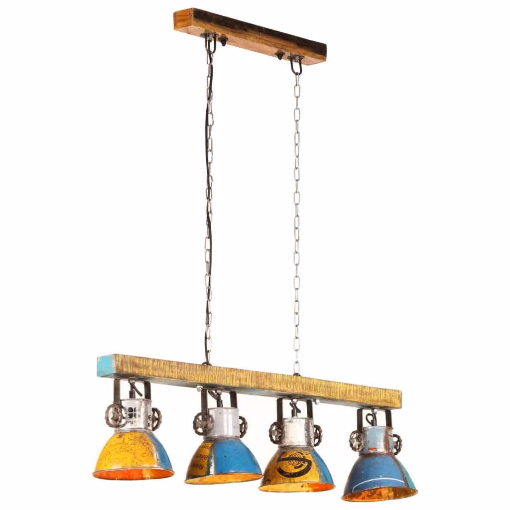The Living Store Plafoniera in stile industriale 25 W Multicolore 111 cm E27
