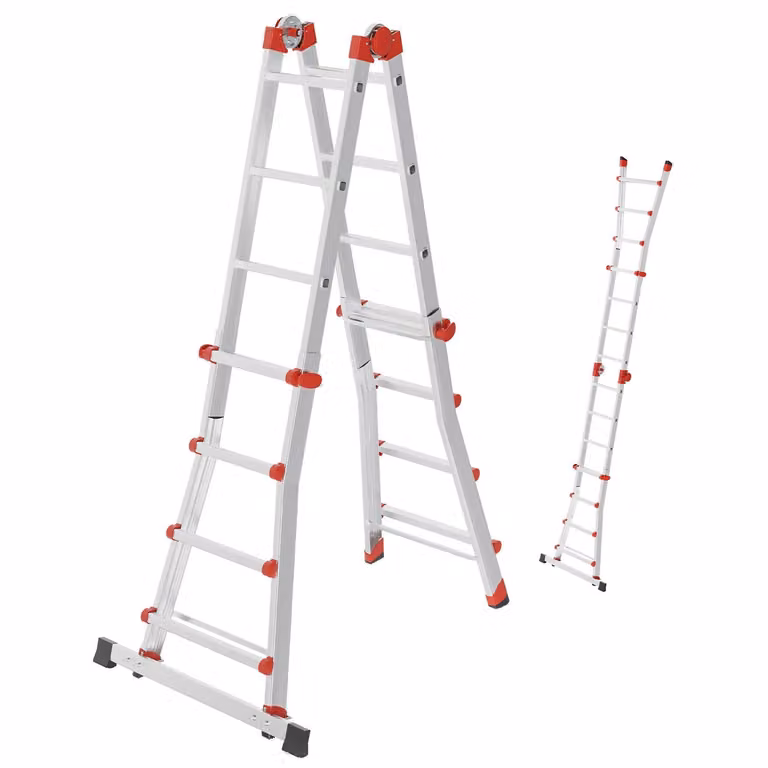 Hailo M80, scala multifunzione in alluminio, 4x4 pioli