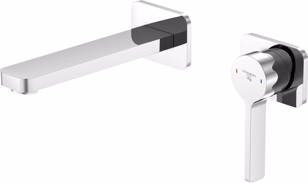 Steinberg Série 230 robinetterie de lavabo, set complet, incl. corps dencastrement, saillie 175mm, 2301800, 2301800