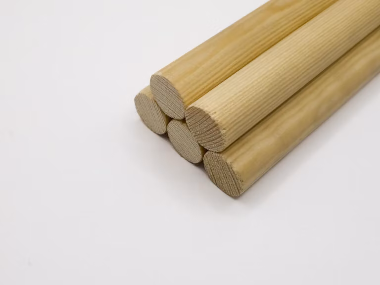 Supporti in legno per colate e montanti, Ø 20 mm × 150 mm, set da 5 pezzi