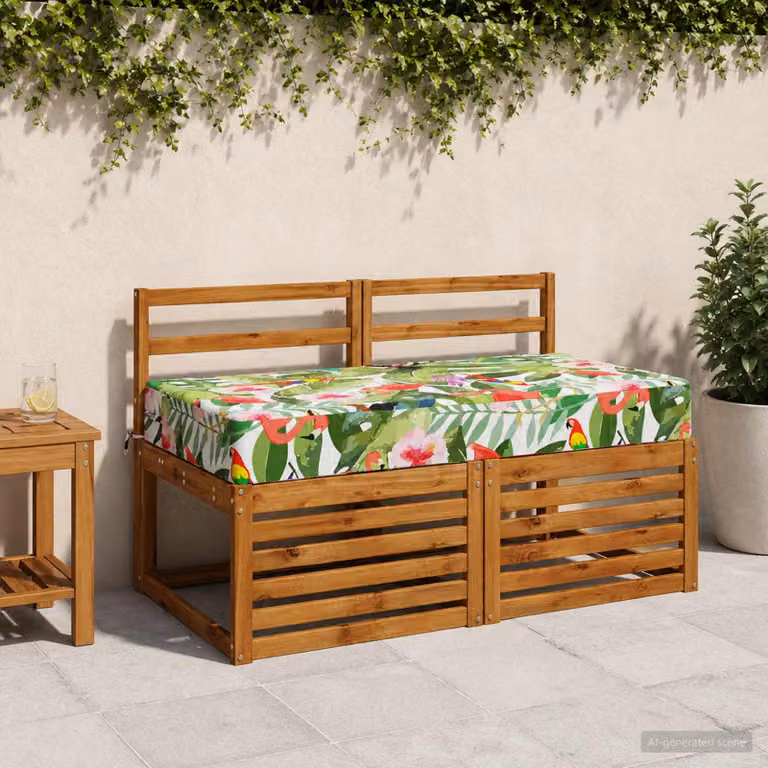 vidaXL Cuscino per la seduta SOEST Multicolore in Poliestere con Rivestimento Lavabile