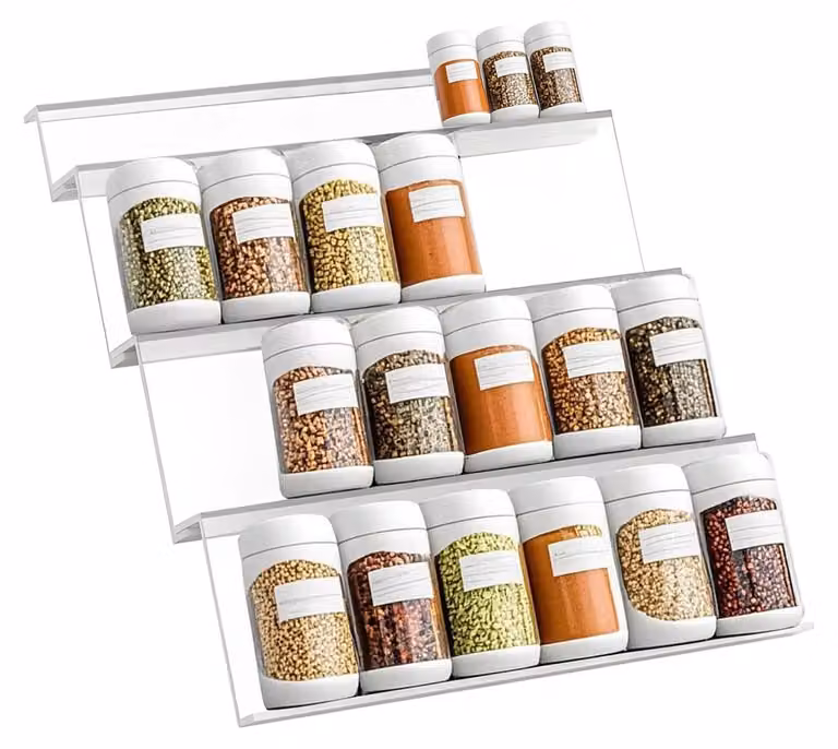 Portaspezie per cassetto da cucina, con 4 livelli