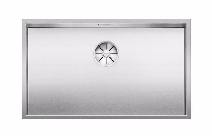 BLANCO ZEROX 700-U Durinox, Lavabo da appoggio, Rettangolare, Acciaio inossidabile, Acciaio inossidabile, 1 vasca, Rettangolare