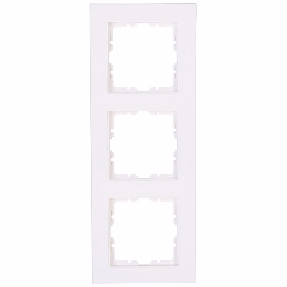 Kopp Athenis HK07 Bianco puro cornice a 3 ingressi Quadrato