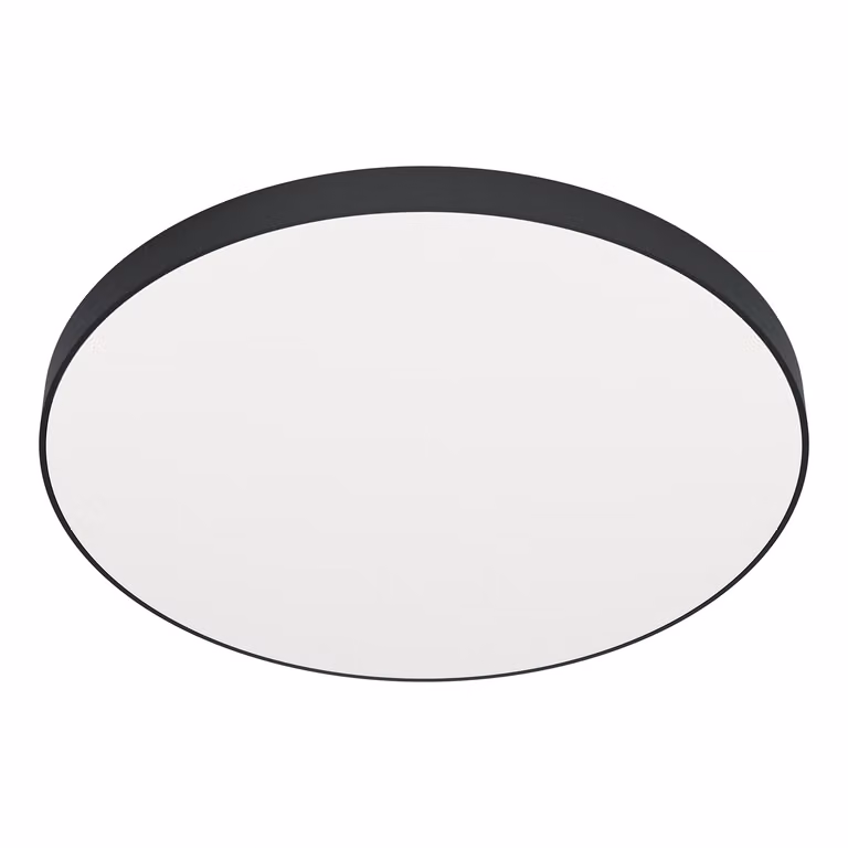 Plafoniera Contemporanea Zubieta A Acciaio Nero Led Integrato 32W 2700 6500K