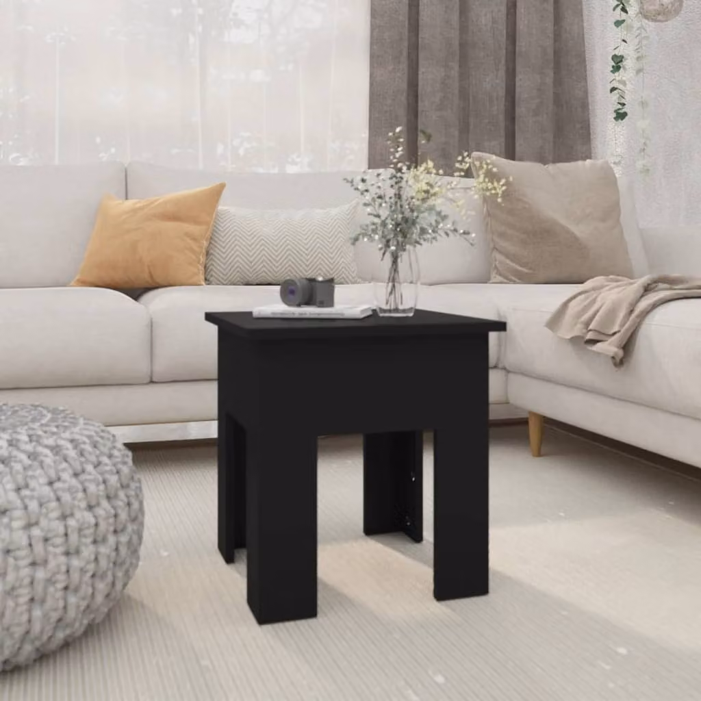 Maison Exclusive - Tavolino nero 40x40x42 cm Materiale ligneo
