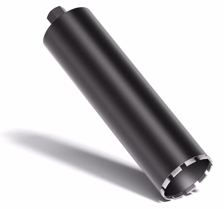 Punte diamantate per trapano a colonna, diametro da 132 mm a 450 mm, lunghezza variabile, per acciaio, adatte per cemento, granito e pietra