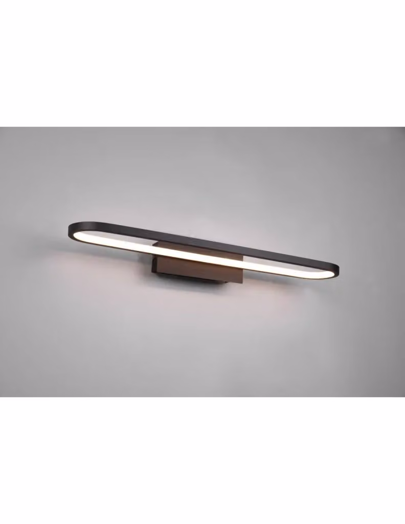 Lampada LED da specchio moderna Gianni Trio Leuchten colore nero con protezione IP44 per bagno – 2