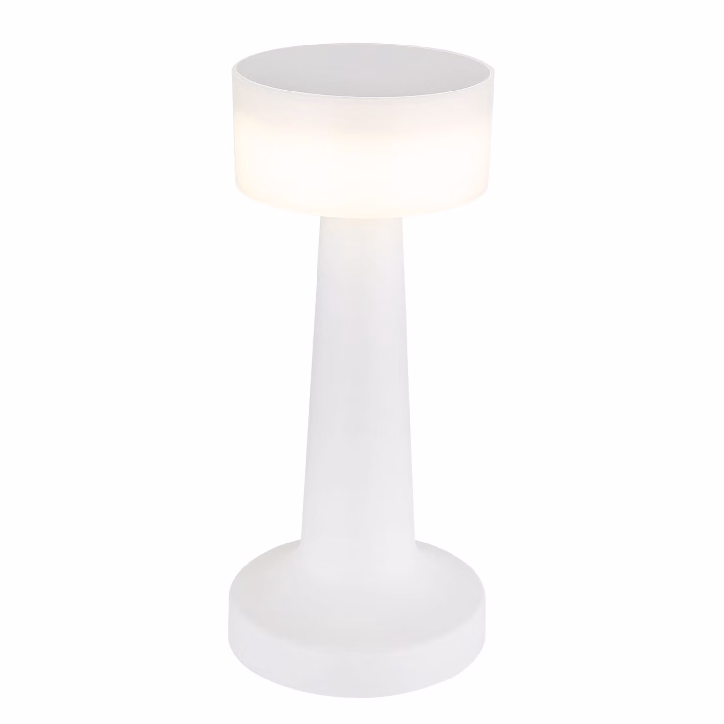 Lampada da tavolo senza fili con batteria ricaricabile Touch Dimmer Lampada da tavolo dimmerabile Bianco 58447W