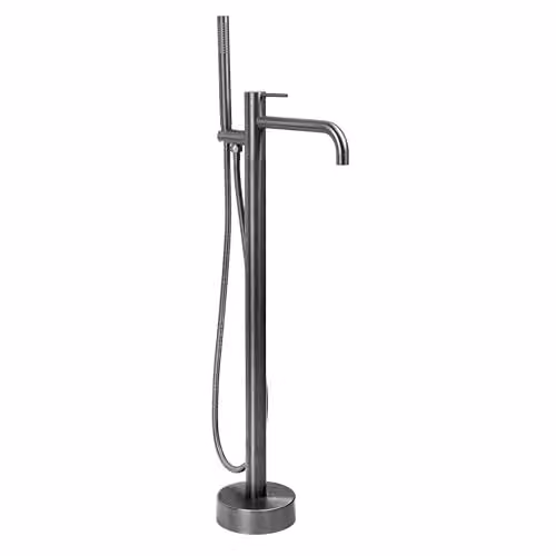 Rea - Rubinetto per vasca da bagno Clif - Titanio - 26 x 16 x 99,5 cm