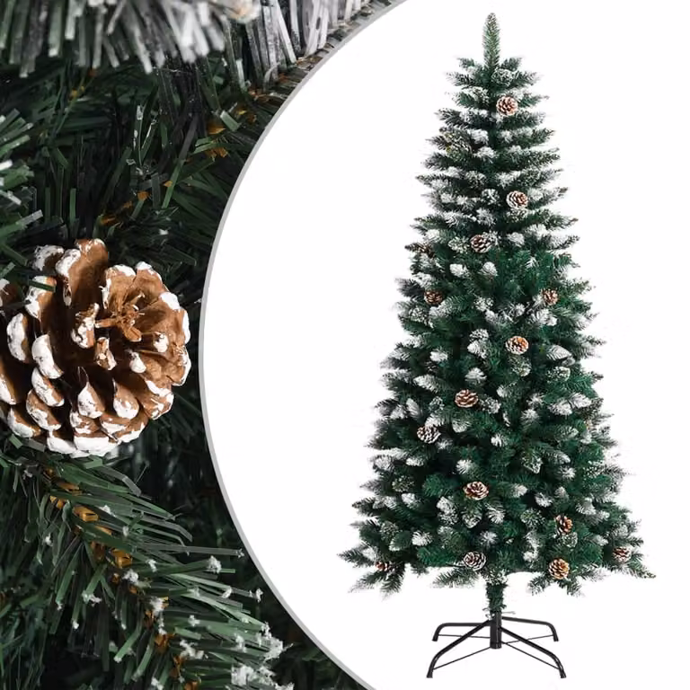 Maison Exclusive - Albero di Natale artificiale con supporto, verde, 120 cm, in PVC