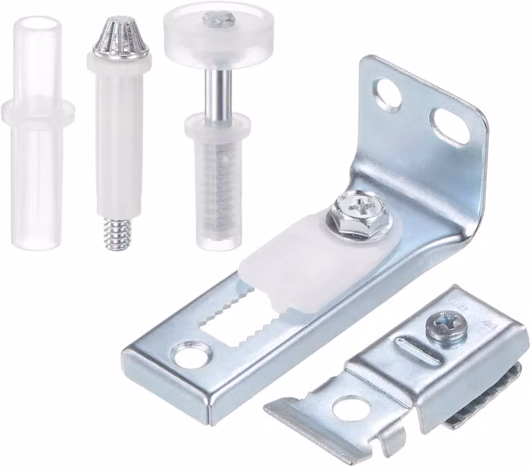 Kit di riparazione per ante a battente, composto da 5 pezzi, con componenti in metallo e plastica, adatto per armadi e borse