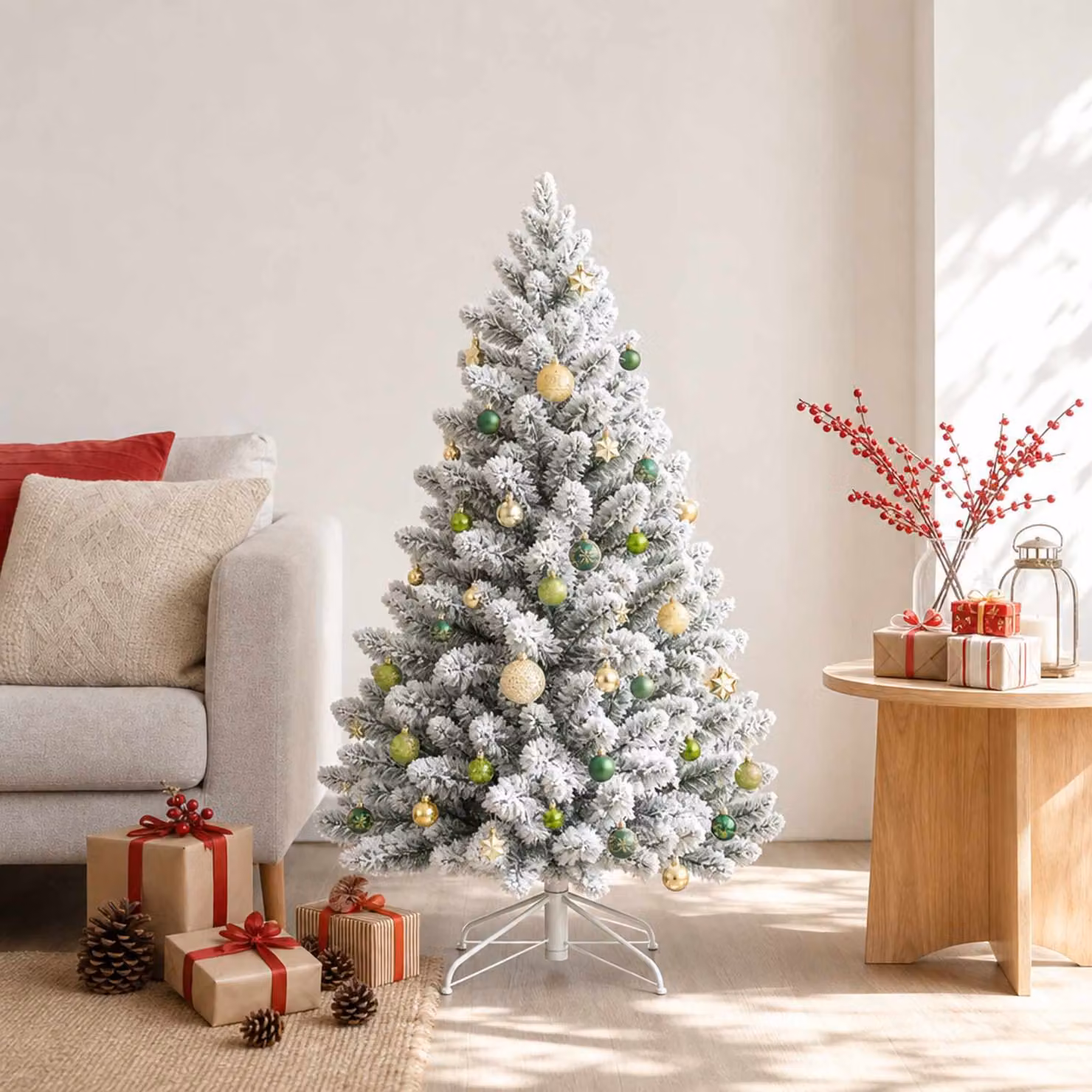 vidaXL Set di Palline di Natale 88 pz Verde chiaro, oro e verde scuro