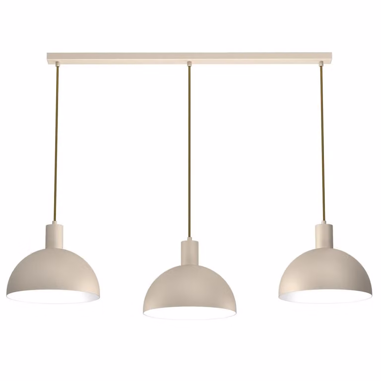 Lampada a sospensione a strisce color crema 114 cm tre tonalità Handa 3xE27 15W Luminex