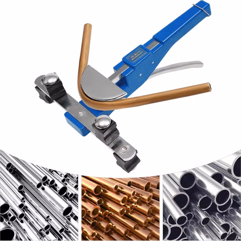 Kit di curvatura tubi - CT-999F - Manuale - Per tubi in rame e alluminio - Lega di alluminio - Blu