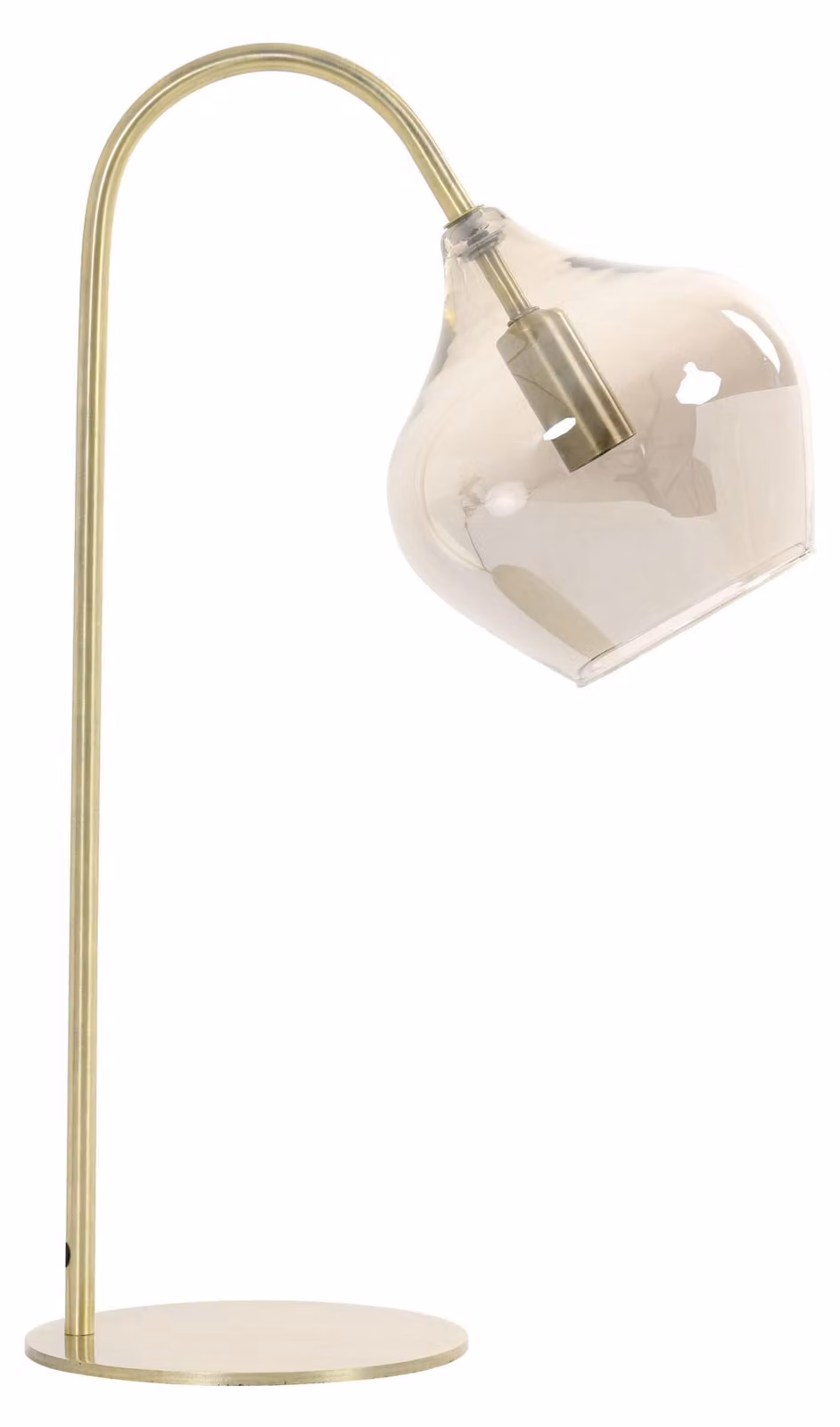 Lampada da tavolo - bronzo - RAKEL - vetro - lampada da scrivania - E14 - 1851465 - Light & Living