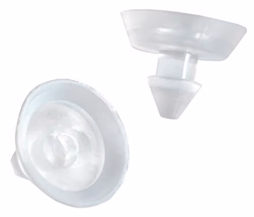 Ventose trasparenti per reggimensole con clip 20pz