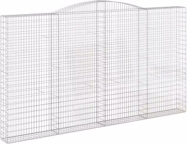 Cesto Gabbione ad Arco 400x30x220/240 cm Ferro Zincato