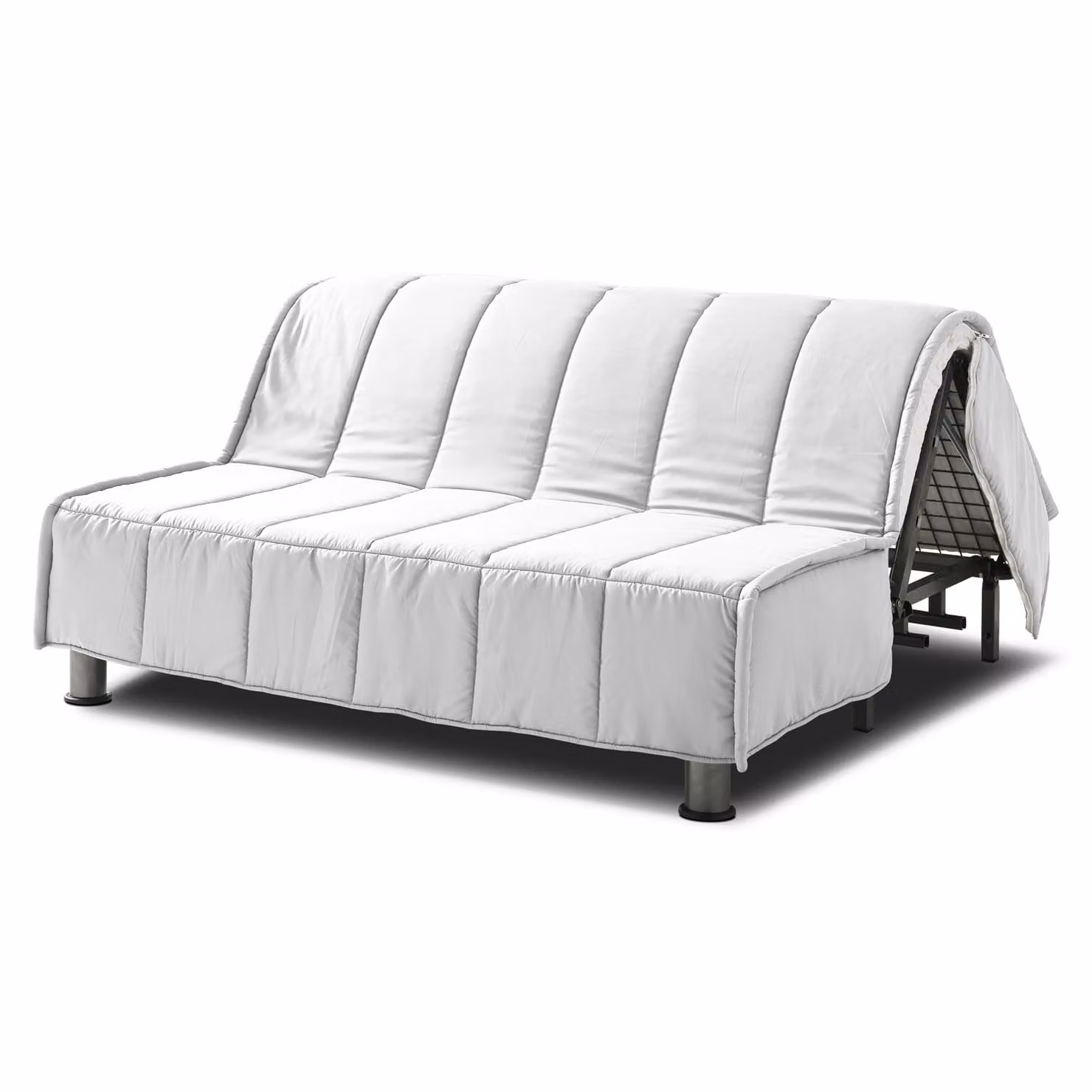 Copertura Divano Letto + Cuscini EVENING 140x190 cm Bianco