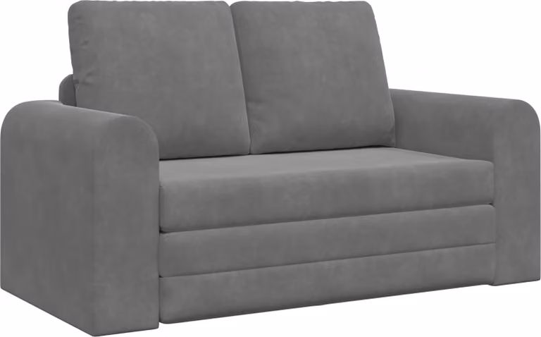 Divano letto Grigio scuro 148 x 71 x 83 cm Velluto
