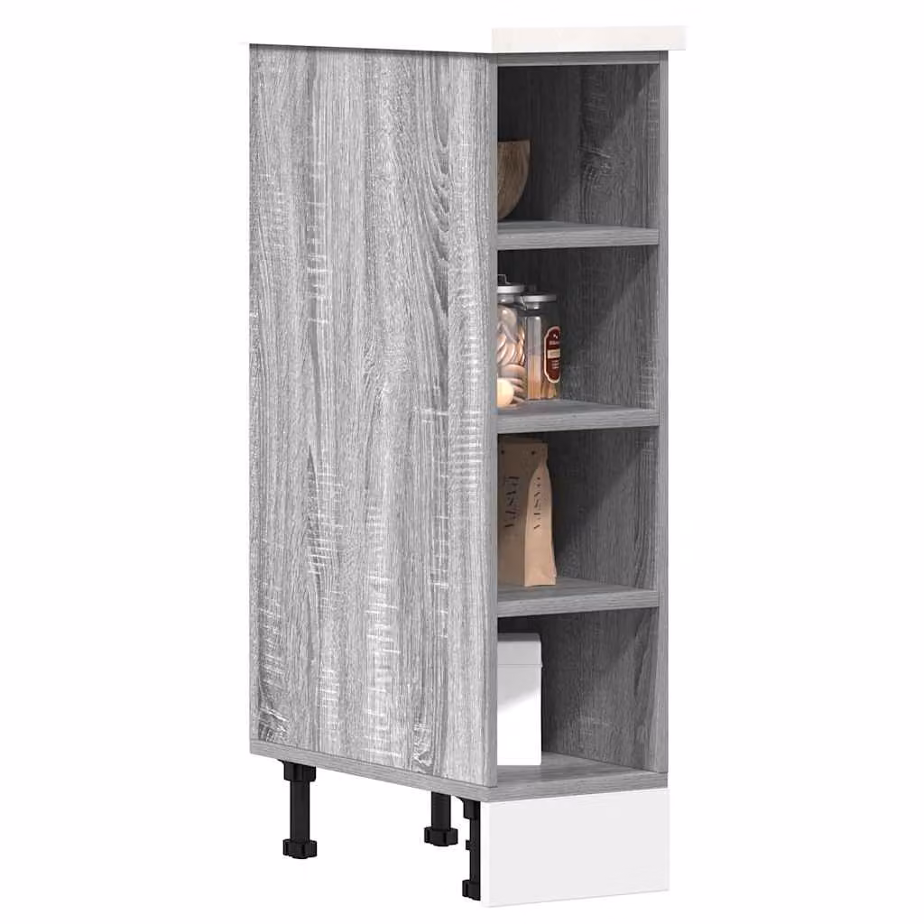 Armadio inferiore da cucina vidaXL Riga Grigio Sonoma con ante a battente, L/P/H: 44,5 x 20 x 81,5 cm