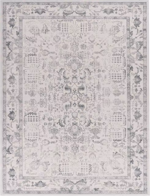 Tappeto lavabile Sami argento stile orientale vintage in poliestere L: 80 cm, P: 150 cm